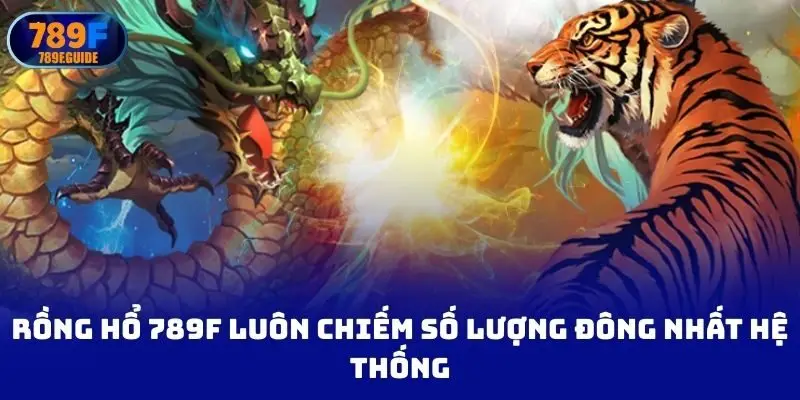 Rồng hổ 789f luôn chiếm số lượng đông nhất hệ thống